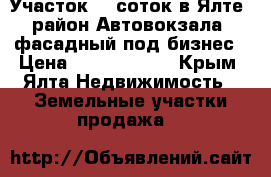 Участок 30 соток в Ялте (район Автовокзала) фасадный под бизнес › Цена ­ 27 000 000 - Крым, Ялта Недвижимость » Земельные участки продажа   